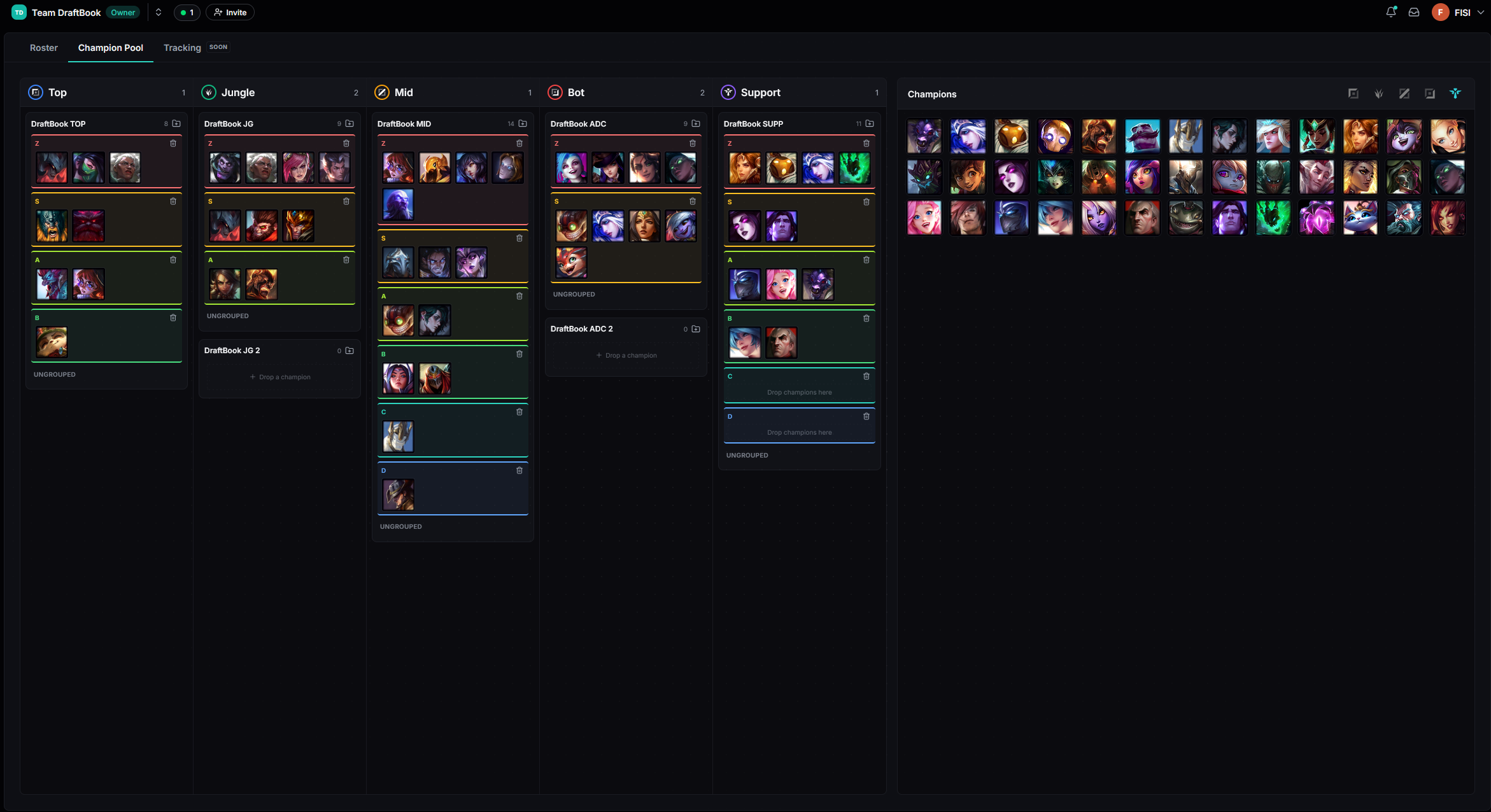 Champion Pools
